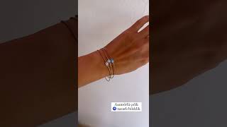 Asansörlü Çelik Nazar Boncuk Figürlü Bileklik En0286