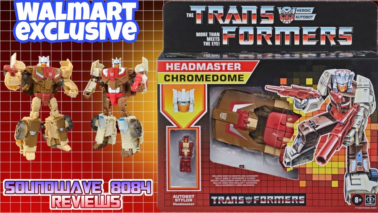 Walmart Exclusive Transformers Headmaster Chromedome with Stylor Review