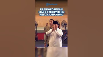 Para Guru Heboh saat Mayor Teddy Naik Panggung, Prabowo Heran Banyak yang Senang dengan Sang Ajudan