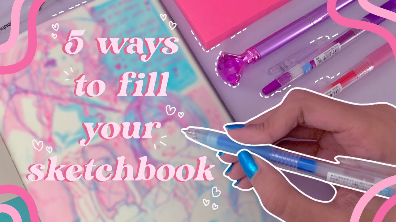 Draw with Me✍🏽💗, The Aesthetic Way to Fill Your Sketchbook