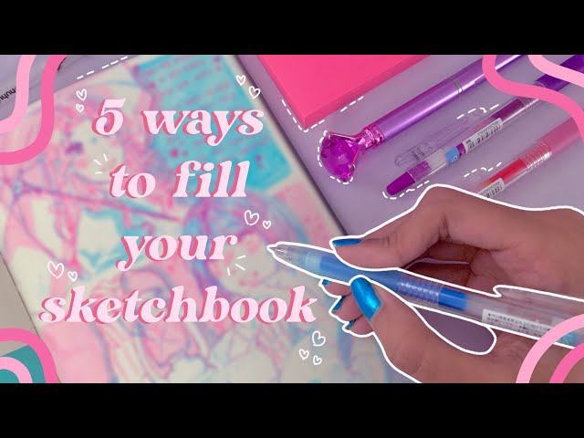 Draw with Me✍🏽💗 The Aesthetic Way to Fill Your Sketchbook