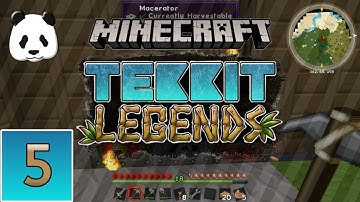 🐼 MINECRAFT: TEKKIT LEGENDS - EP.5 - Generator, Macerator and Electric Furnace~!