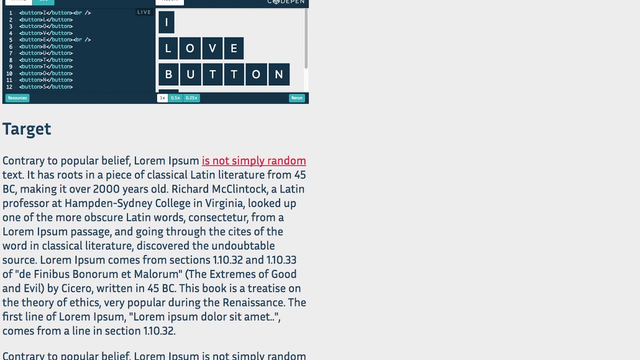 Embedded CodePen with custom focus styles and in-page skip link - YouTube