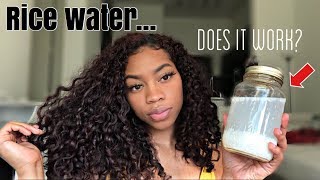 RICE WATER for healthy natural hair | Sidne Power