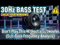 Can Your Subwoofer Handle 30Hz? Clean Sub-Bass Vibration (Deep UK Dubstep Test)