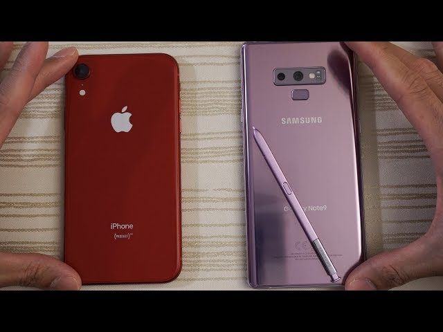iPhone XR vs Samsung Note 9 - Speed Test! - YouTube
