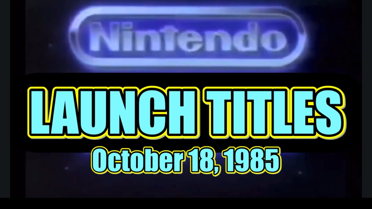 NES Launch Titles.  All 16 games released October 18, 1985