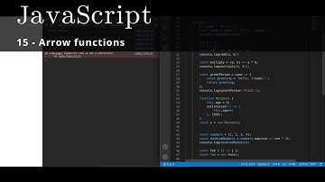 JavaScript 15 🧬 Arrow functions