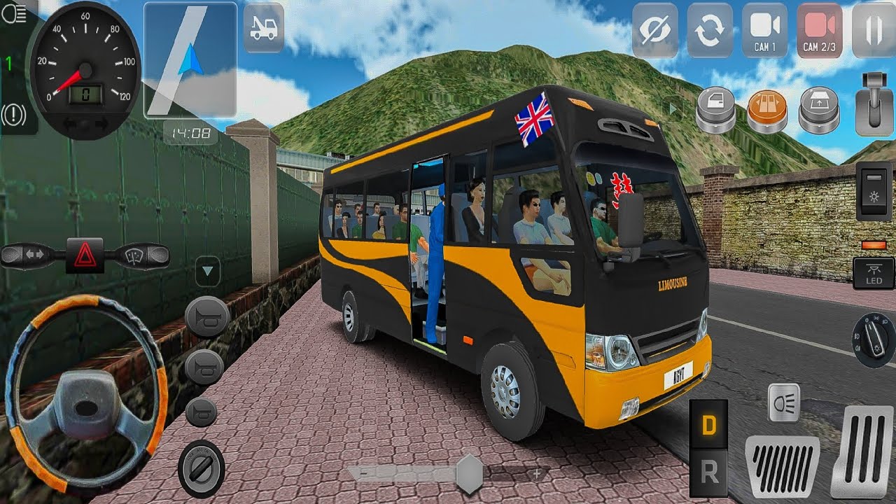Minibus Simulator Vietnam | Hyundai County Limousine | Passengers Transporting Game
