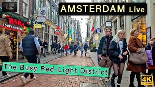 Stroll Through the Vibrant Streets of Amsterdam:4K Walking Tour of the Red-Light District & Downtown