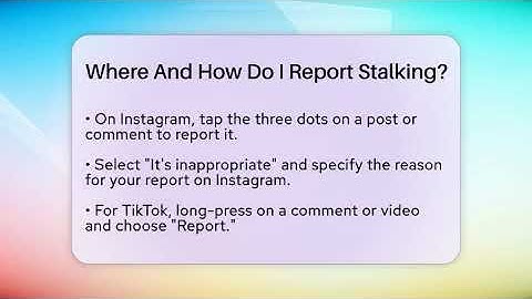 Where And How Do I Report Stalking? - Everyday-Networking