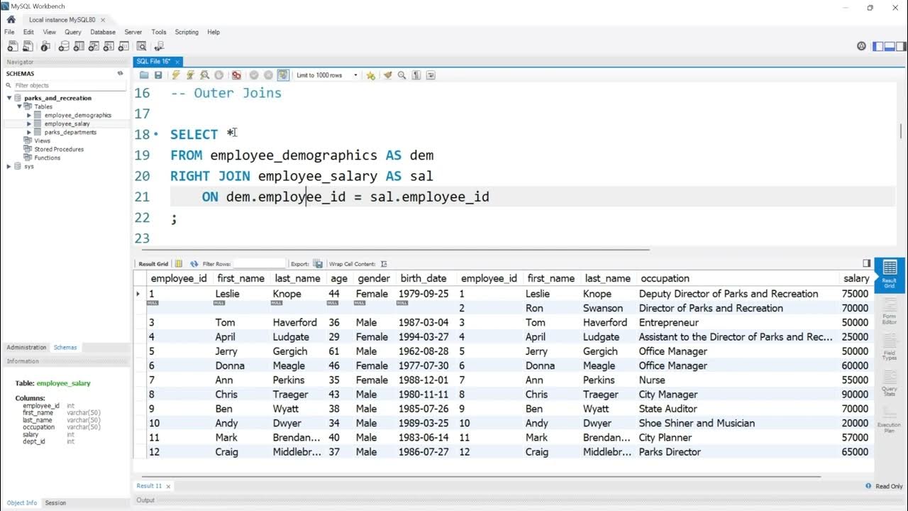 Joins in MySQL | Intermediate MySQL - YouTube