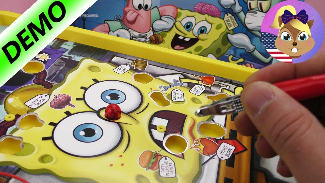 Operation Game SPONGEBOB Edition Hasbro Games for kids Play with me