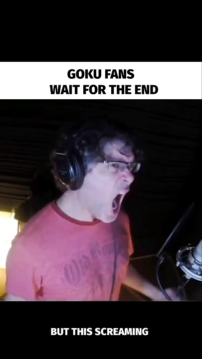 Goku's voice actor's screaming 💀🧏 #anime #shorts #dragonball #goku #dragonballz