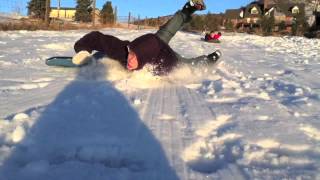 Epic Sledding Hill Madness!!!