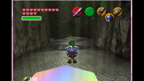 Zelda OOT - Kid Link Hookshot Test