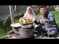 We Set Our Wooden Stove In Our Garden And Cooked Uzbekistan Kababs 😋 In Gilgit Baltistan