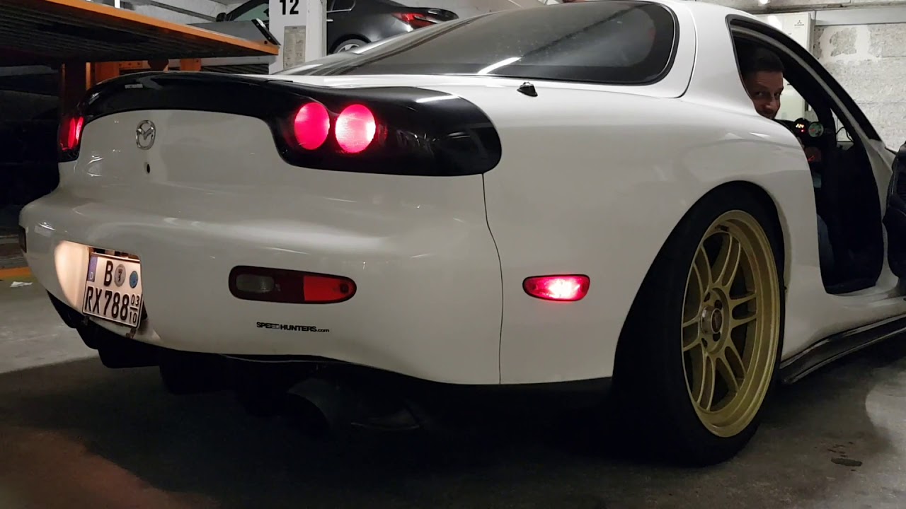 Mazda RX7 Exhaust Sound Single Turbo Street Port YouTube