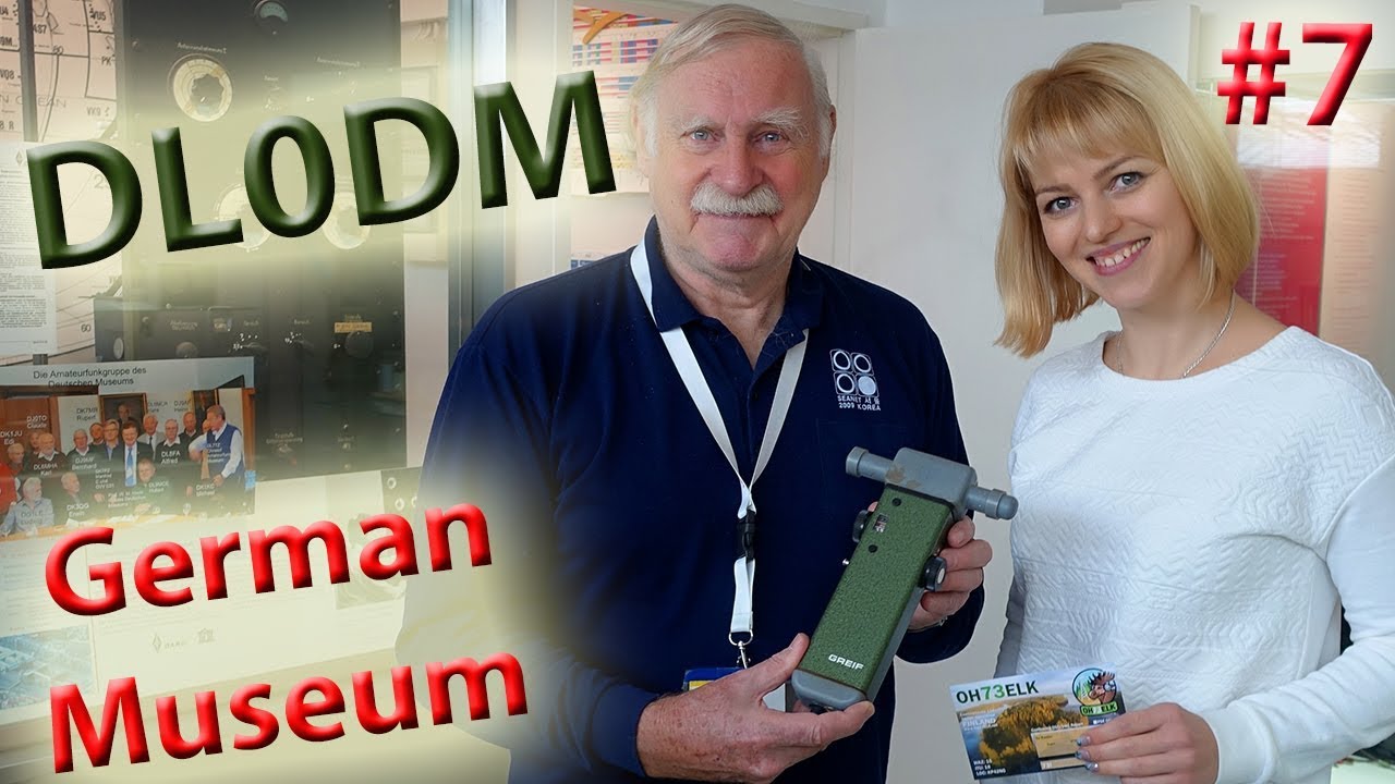 German Museum in Munich. YL Raisa at the legendary Ham Radio Club