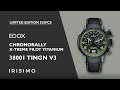 EDOX CHRONORALLY X-TREME PILOT TITANIUM 38001 TINGN V3 LIMITED EDITION 555PCS | IRISIMO
