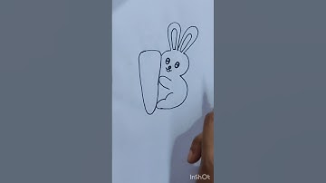 How to draw a rabbit with carrot easy | Rabbit drawing #art #drawing #trending #viral #shorts