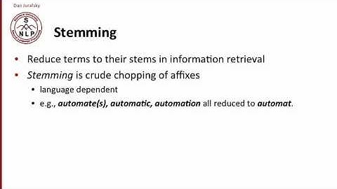 word normalization and stemming 2 4