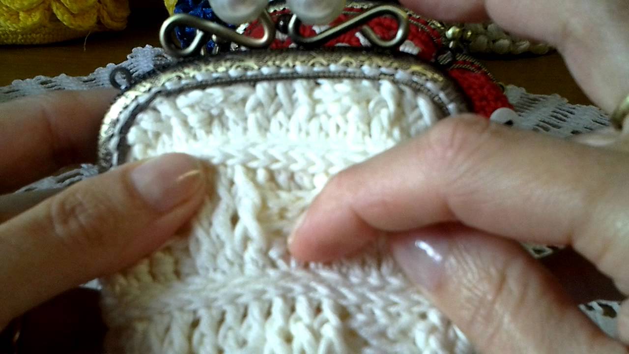 crochet videos how to youtube YouTube clac uncinetto crochet  Portamonete clic