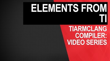 tiarmclang compiler: elements from TI