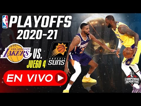 #NBA en VIVO | Los Angeles Lakers vs Phoenix Suns | Playoffs 2021 en directo| Juego 4