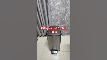 Thùng rác inox Tobin mở 2 cánh