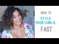 Fast and Easy Curly Hair Styling Technique - Fine Wavy to Curly Hair-