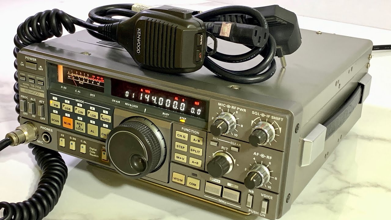 ✨Kenwood TS-711A VHF 40W + AC 220V + Mic DCS Open✨ - YouTube