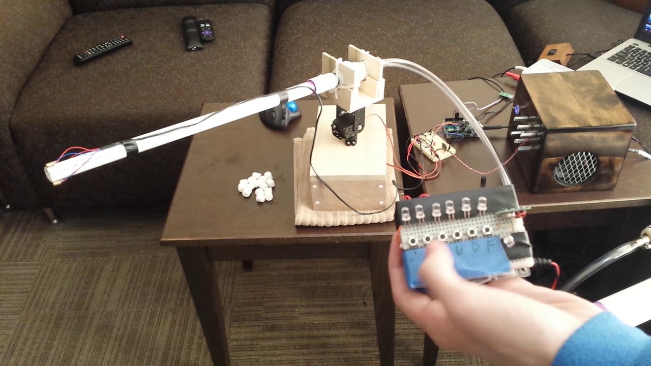 Mechatronics Final Project: Wireless Cannon - YouTube