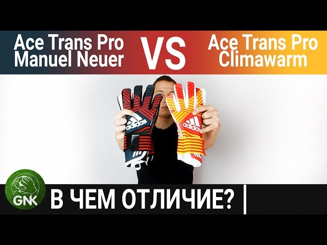 Adidas Ace Trans Pro Manuel Neuer VS Adidas Ace Trans Pro Climawarm ||  Обзор от Gloves N' Kit - YouTube