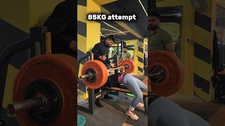 80kg to 85kg BENCH PRESS PR! 🔥 Break Your Limits! 💪 #Shorts #BenchPress