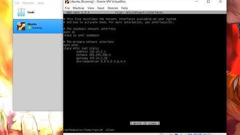 Cara Konfigurasi IP address pada Linux Ubuntu (Tugas Infastruktur  dan Layanan Komputasi Awan)