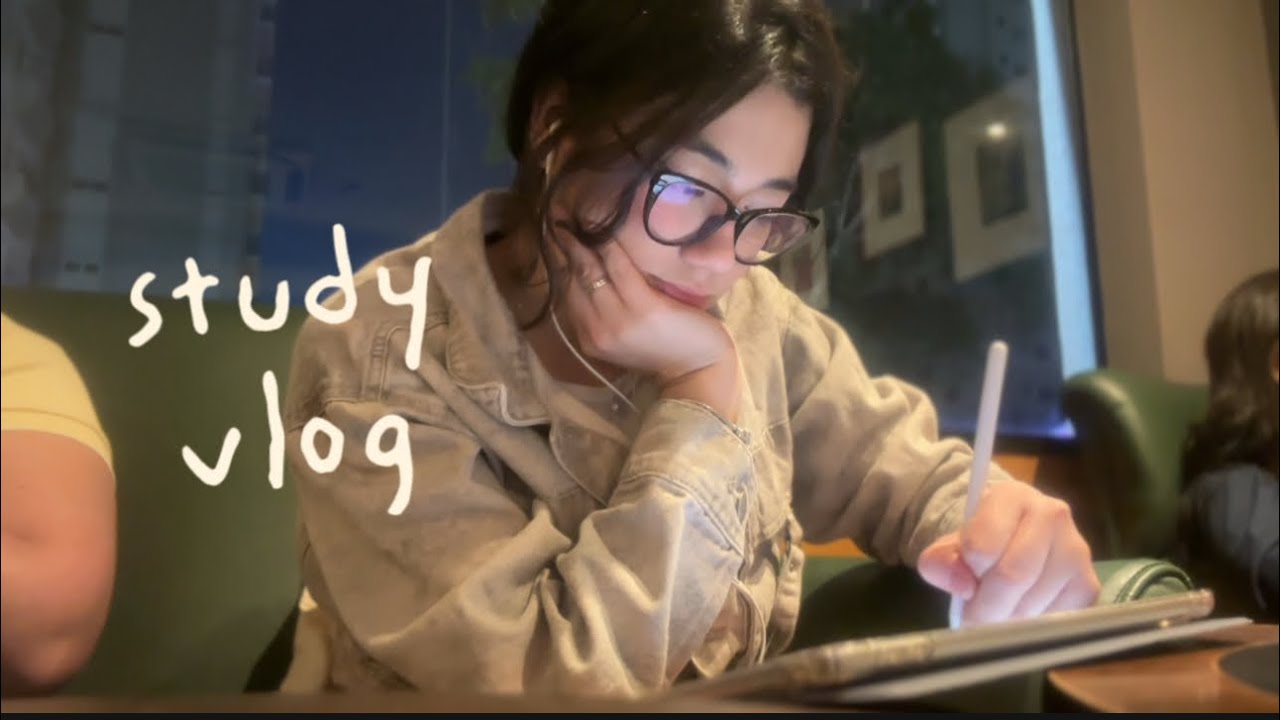 study vlog | simulado e estudos no starbucks - maratona segundo domingo enem