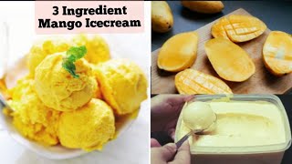 3 Ingredient Easy Mango Icecreammango Icecream Recipe In Malayalamshrutys Vlogtube Vlog -7