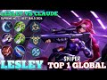 Emblem And Build Leslesy Top 1 Global MLBB "SNIPER" - Lesley vs Claude [ Mobile Legends ]
