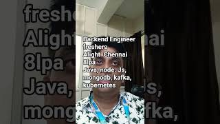 Alight Hiring  Back End  Enginneers| Chennai | Java, Node, Cloud Tools 🚀