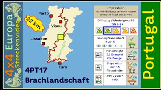 4PT17 Offroad Brachlandschaft Streckenvideo von 4x4 Europa in Portugal