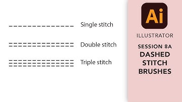 Adobe Illustrator: Creating dashed stitch pattern brushes for fashion tech sketches