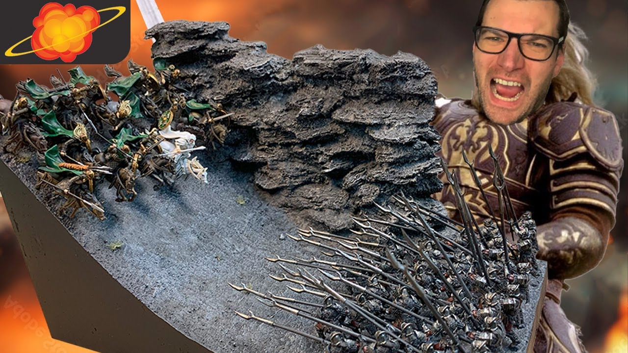 I Used 50 Models for a Lord of the Rings Diorama! Rohirrim Charge at Helm's Deep