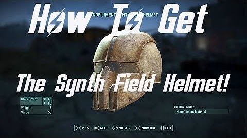 Fallout 4 Tips | How To Find The Synth Field Helmet!!