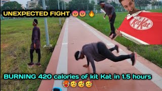 burning 420 calories in 1.5 hours 🤯🥵🥵🥵|burning calorie of 50 RS kit Kat cholacate|fitness challenge