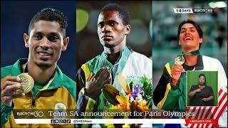 Paris Olympics I First group of Team SA athletes to be announced: Barry Hendricks