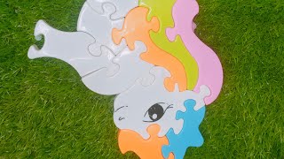 🦄 Cute Unicorn Puzzle Assembly 🌈✨ | Satisfying Kids Toy Video screenshot 2