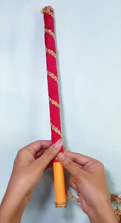 How To Make Dandiya Sticks At Home How to make dandiya sticks at home | How to make paper dandiya #shorts