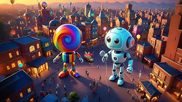 Five Little Robots Beep and Boop | Robot Song for Kids | Nursery Rhymes and Baby Songs