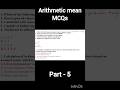 Part 5 #viral #arithmeticmean #mean #mcq #mcqseries #shortsfeed #exam #stats #shorts #preparation